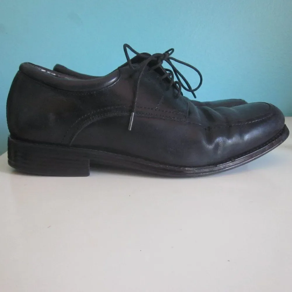 Johnston & Murphy Mens Lace Ups Black Leather 9 M